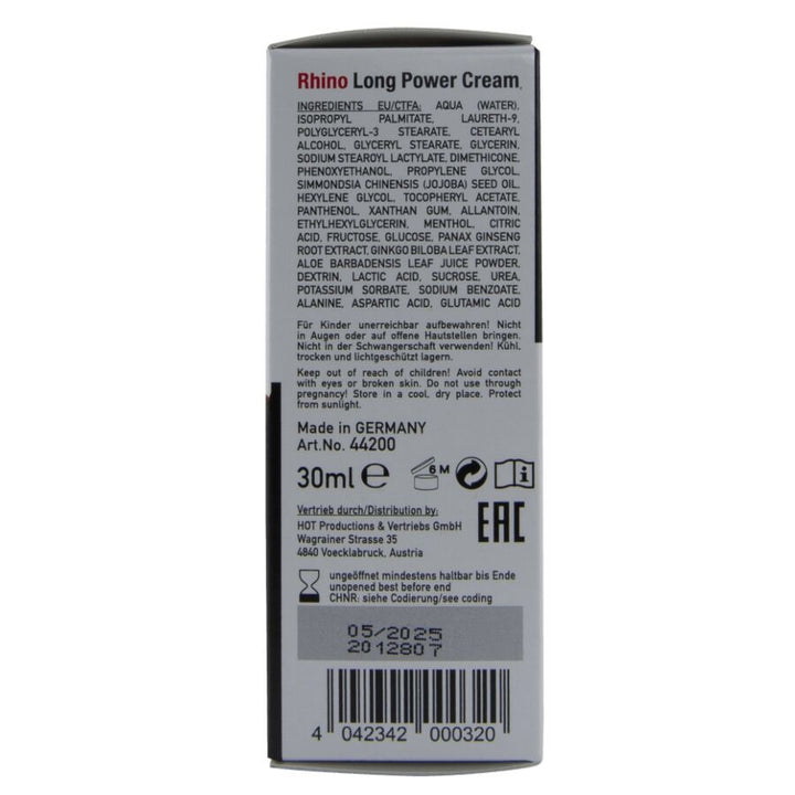 Hot - Rhino Long Power Cream 30 ML
