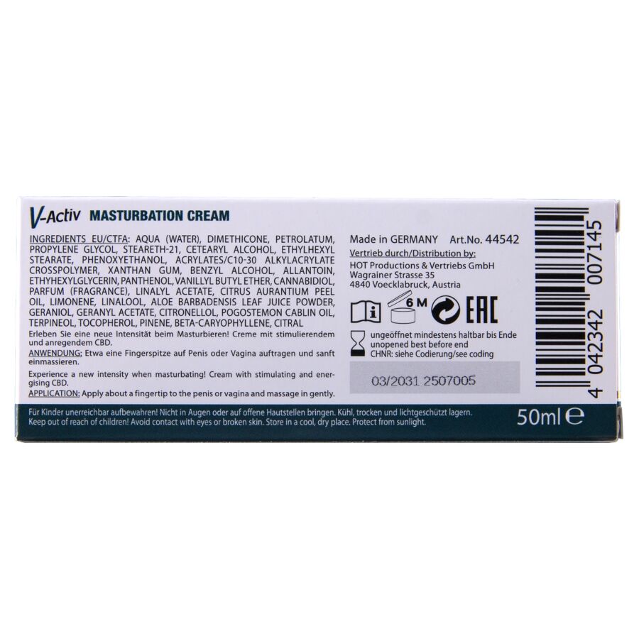 HOT - MASTURBATIONSCREME MIT CBD - UNISEX 100ML