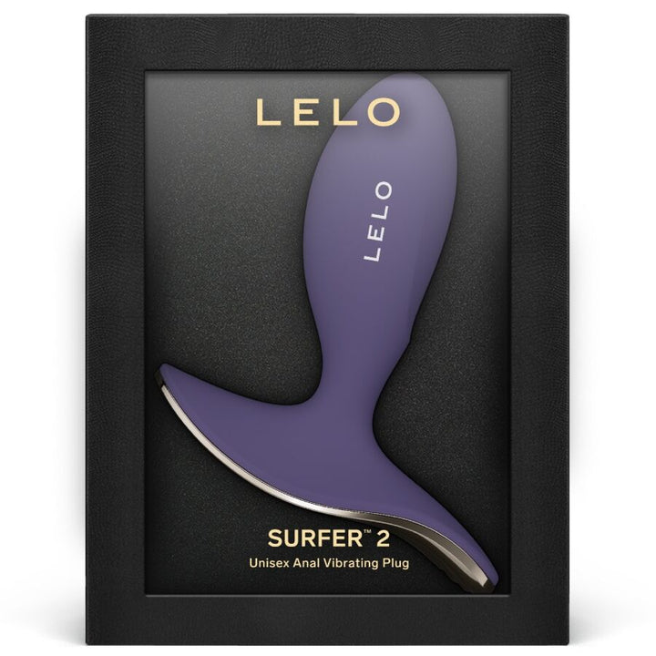 LELO Surfer 2 Unisex Anal Vibrating Plug — Purple silicone