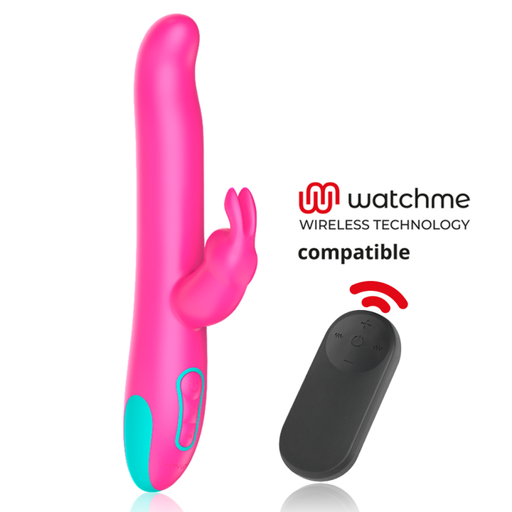 HAPPY LOKY - PLUTO RABBIT VIBRATOR &amp; ROTATOR + WATCHME REMOTE CONTROL