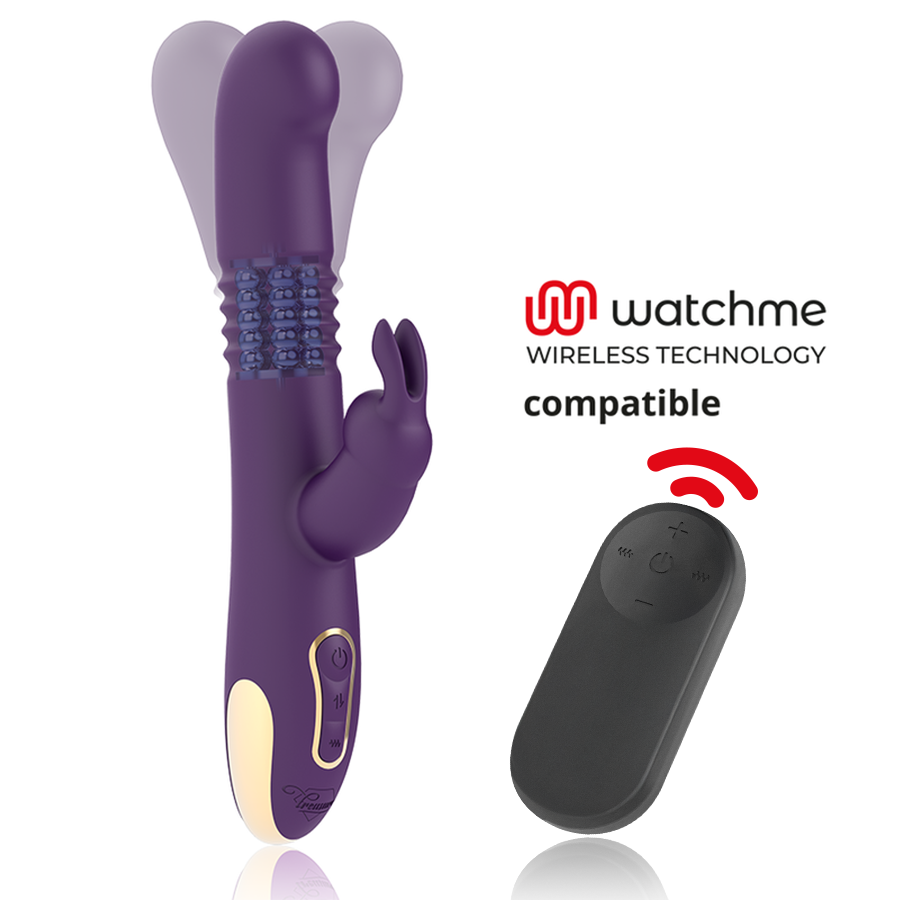 TREASURE - BASTIAN RABBIT UP &amp; DOWN ROTATOR &amp; VIBRATOR + WATCHME REMOTE CONTROL