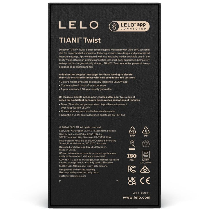 LELO - TIANI TWIST COUPLES VIBRATOR SOFT PINK