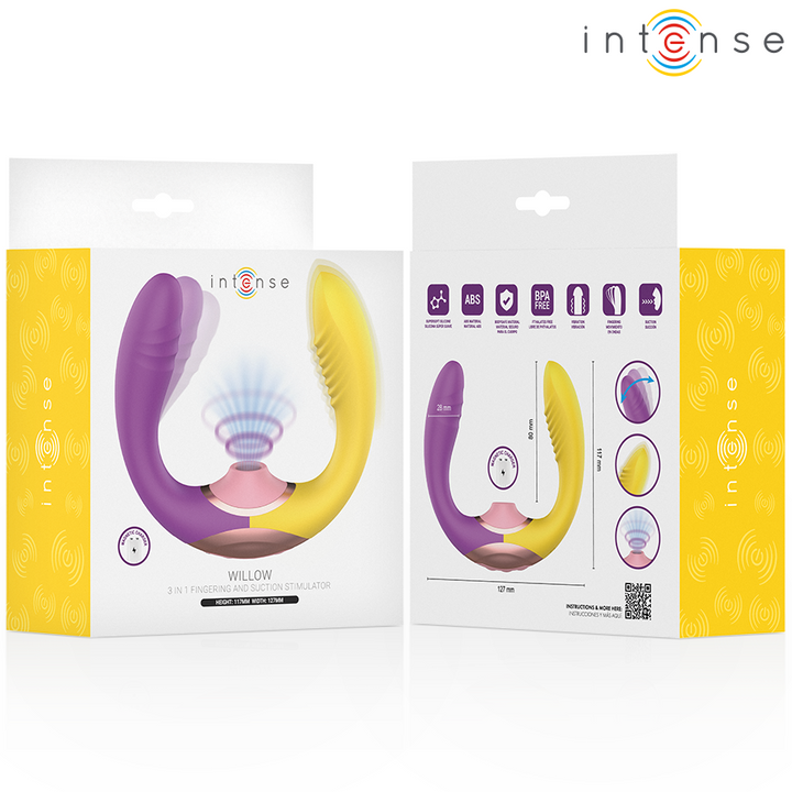INTENSE - WILLOW 3-IN-1 SUCTION AND VIBRATION STIMULATOR