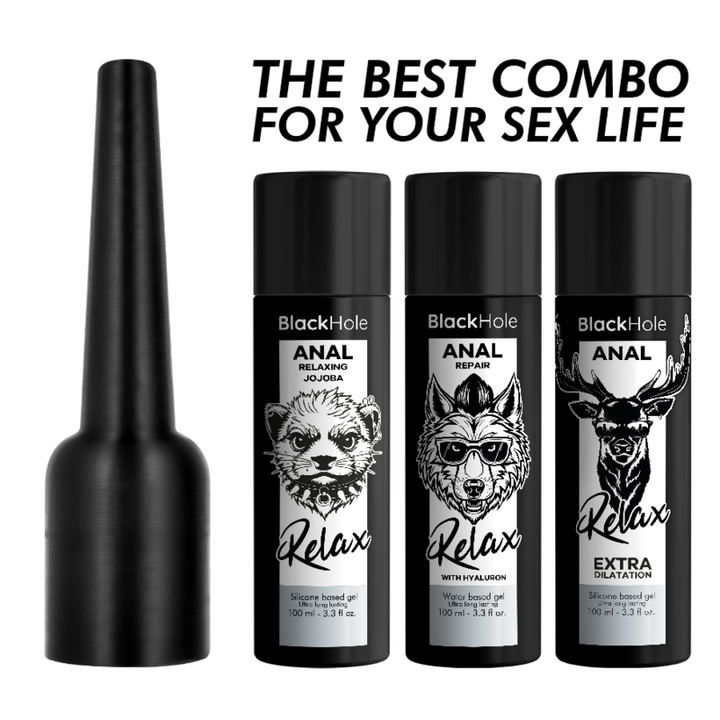 BLACK HOLE - ANAL LUBE APPLIER  L SIZE 100 ML