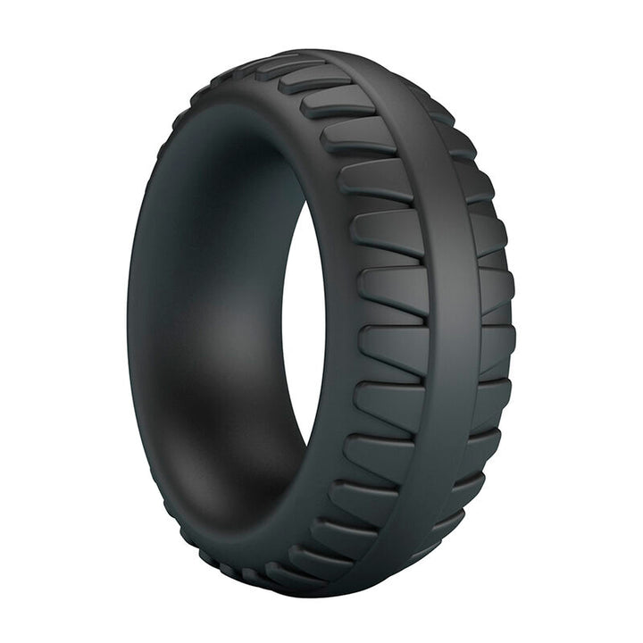 CRAZY BULL - MERRITT TEXTURED SILICONE COCK RING BLACK