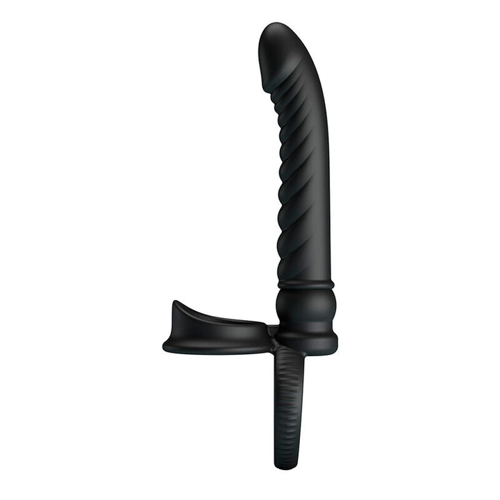 PRETTY LOVE - MERRITT ANAL VIBRATOR WITH RING AND VIBRATION BLACK