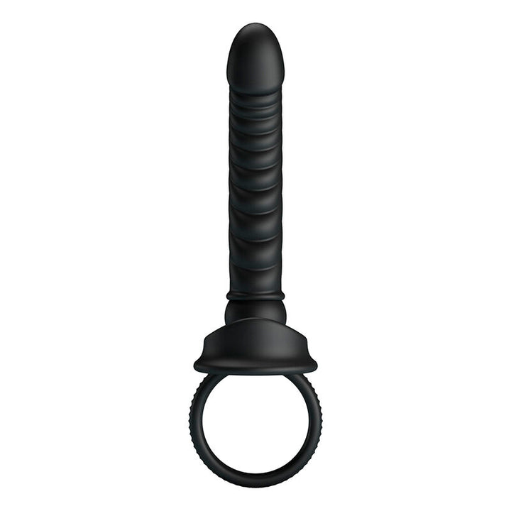 PRETTY LOVE - MERRITT ANAL VIBRATOR WITH RING AND VIBRATION BLACK