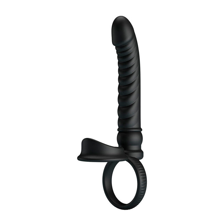 PRETTY LOVE - MERRITT ANAL VIBRATOR WITH RING AND VIBRATION BLACK