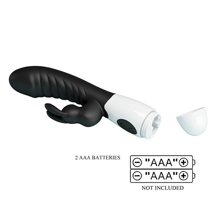 PRETTY LOVE - NAUGHTY BUNNY 30 FUNCTION RABBIT VIBRATOR BLACK