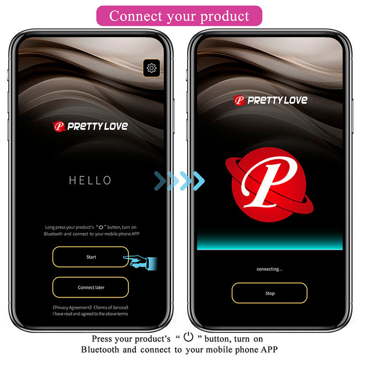 PRETTY LOVE - KLAY THRUSTING EGG VIBRATOR APP CONTROL PURPLE
