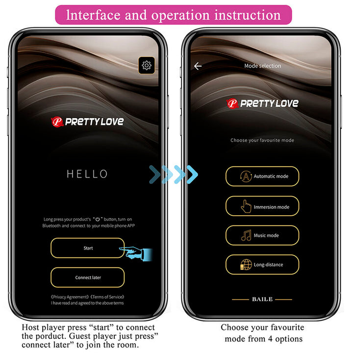 PRETTY LOVE - KLAY THRUSTING EGG VIBRATOR APP CONTROL PURPLE