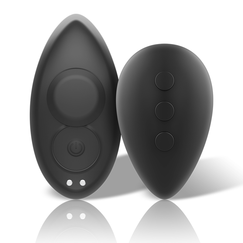BLACK&amp;SILVER - PRESTON RECHARGEABLE SILICONE VIBRATOR PANTIE BLACK