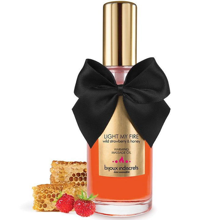 Bijoux Massage Oil - Heat Effect Strawberry Aroma