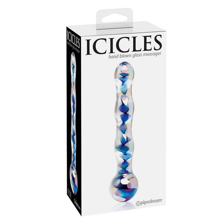 Icicles N. 8 Glass Massager — clear glass
