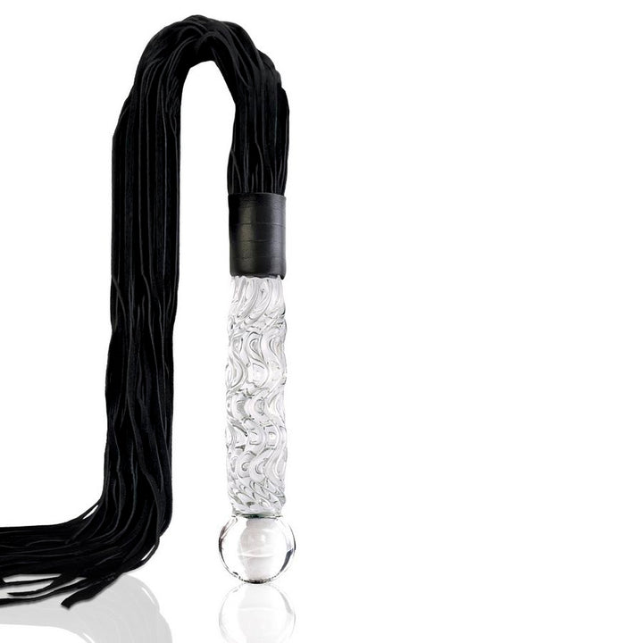 Icicles N. 38 Glass Massager — clear glass plug with tail