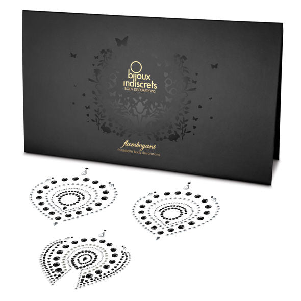 BIJOUX - INDISCRETS FLAMBOYANT BLACK&amp;SILVER