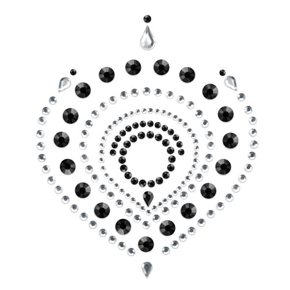 BIJOUX - INDISCRETS FLAMBOYANT BLACK&amp;SILVER