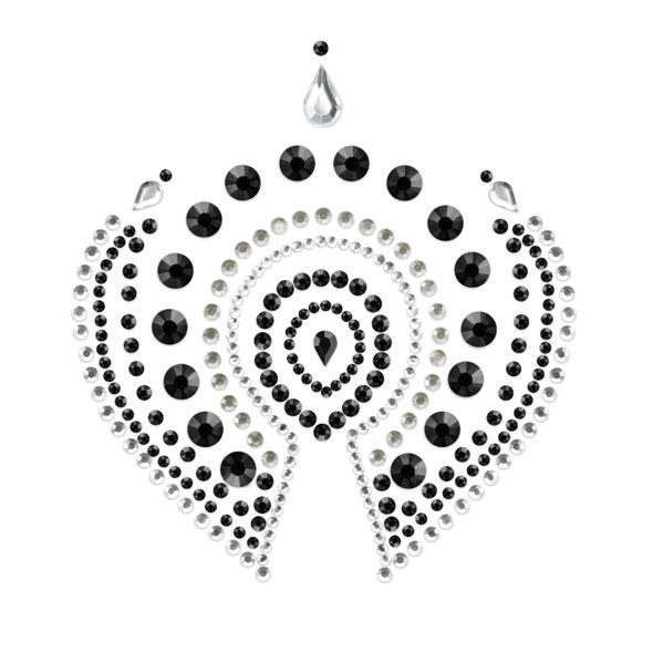 BIJOUX - INDISCRETS FLAMBOYANT BLACK&amp;SILVER