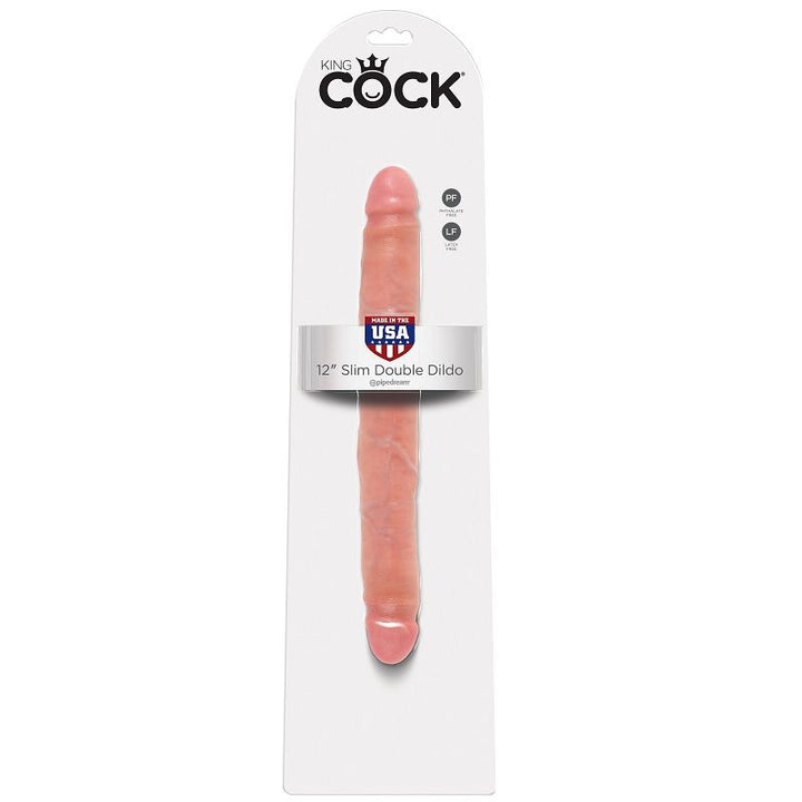 King Cock Slim Double Dildo 30 CM — Skin