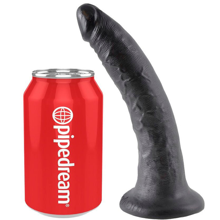 KING COCK - DILDO BLACK 17.8 CM