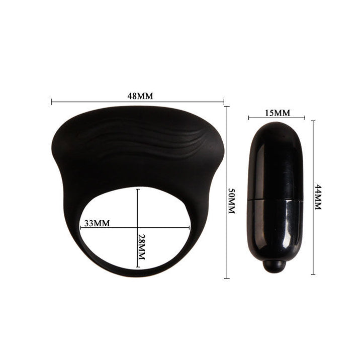 Pretty Love Bertram - Black Vibrator Ring