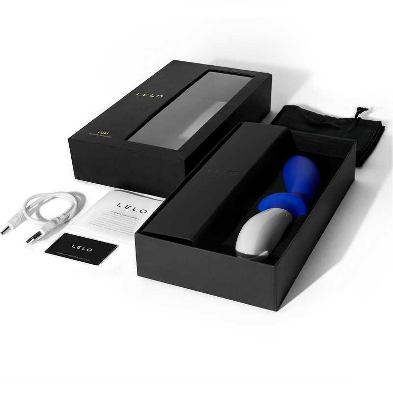 LELO Loki Blue Prostate Vibrator — Blue silicone