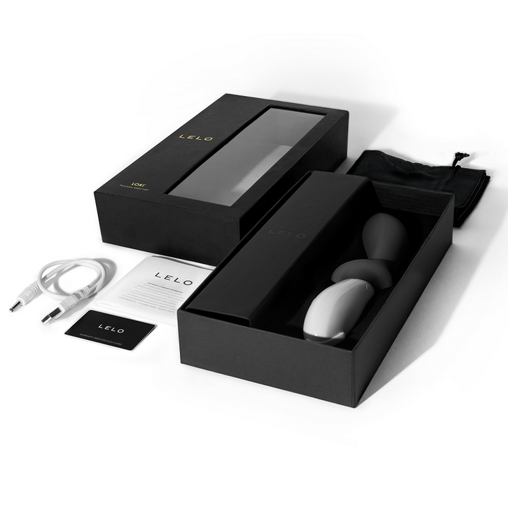 LELO Loki Black Prostatic Vibrator — Black silicone
