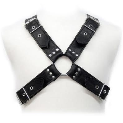 Leather Body Leder-Harness für Herren mit verstellbaren Riemen