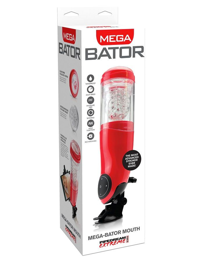 Extreme Toyz - Pdx Mega Bator USB Male Masturbator Mouth Red