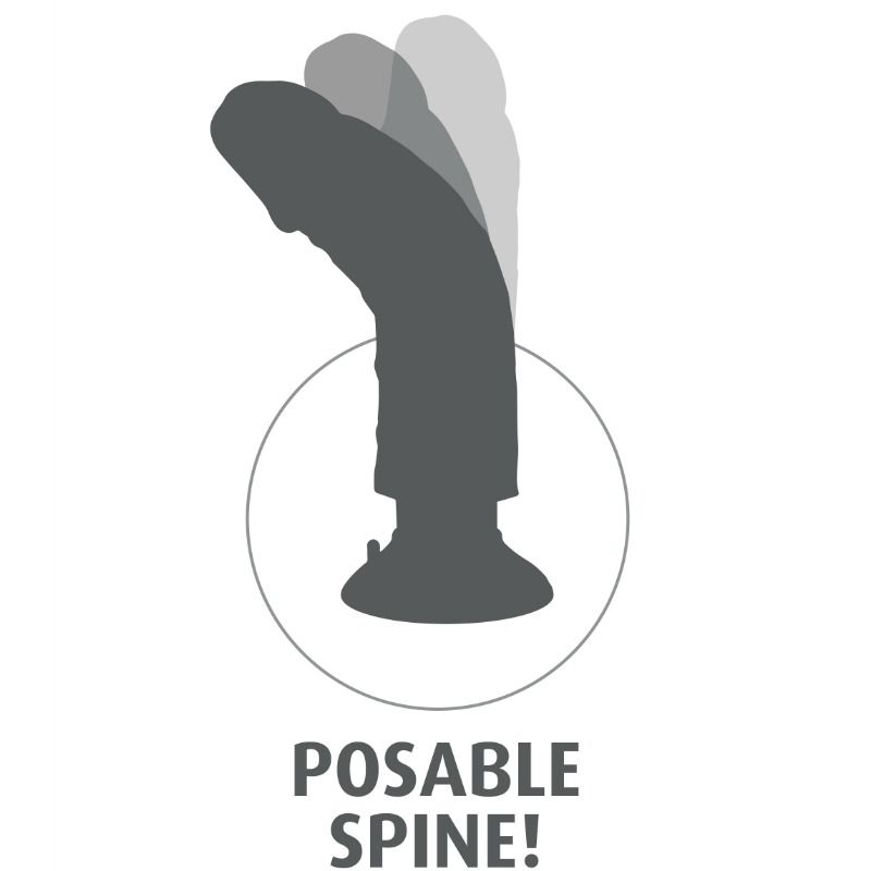 King Cock 15.24 CM Vibrating Cock Flesh — Skin