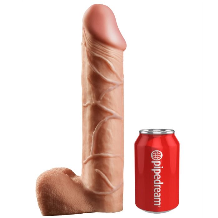 King Cock - 30.5 CM Hollow Strap-On Suspender System Flesh