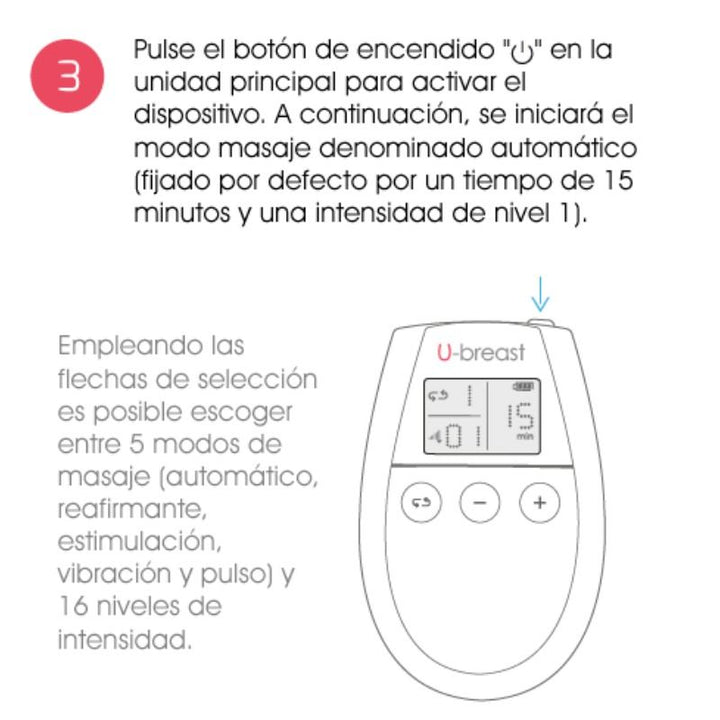 500 COSMETICS - U BREAST BREAST INCREASE ELECTROSTIMULATION