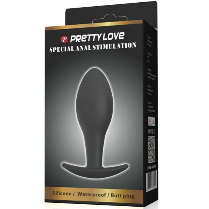 Pretty Love Anal Plug - Silicone Anchor 8.5 CM Black — Black