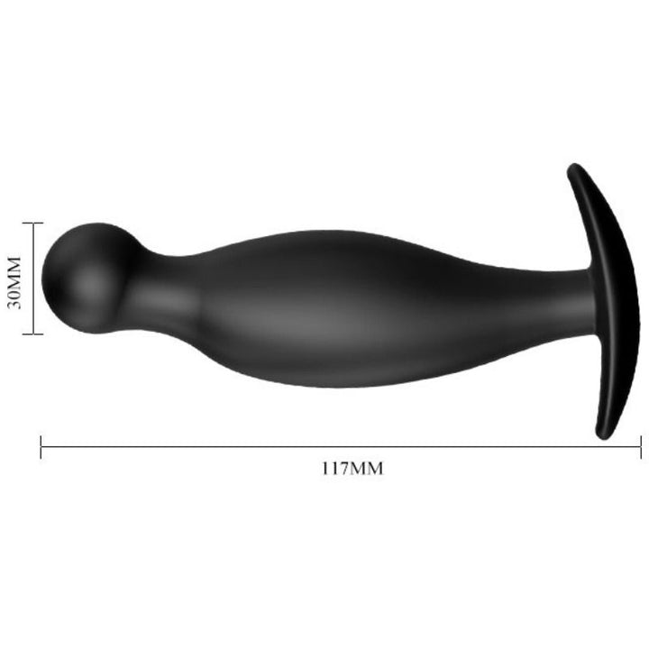 Pretty Love Silicone Anal Plug 11.7 CM Black — Black