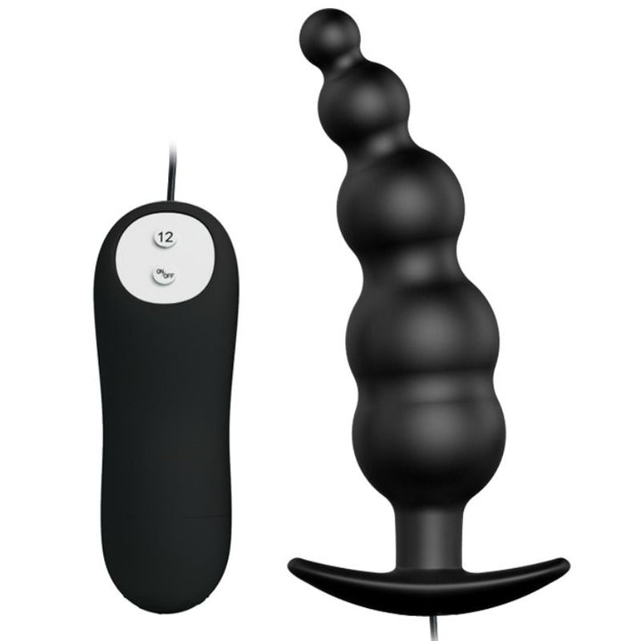 Pretty Love Anal Plug Silicone Extra Stimulation And 12 — Black