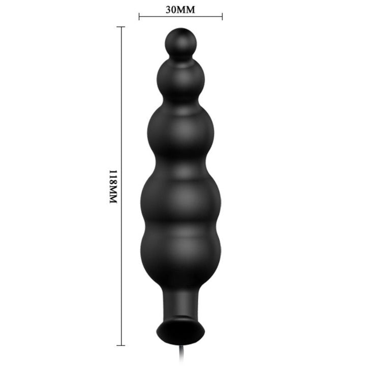 Pretty Love Anal Plug Silicone Extra Stimulation And 12 — Black