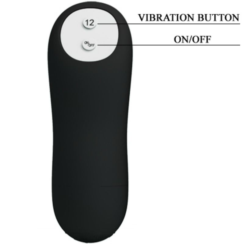 Pretty Love Anal Plug Silicone Extra Stimulation And 12 — Black
