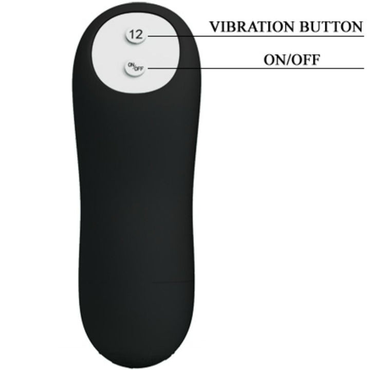 Pretty Love Anal Plug Silicone Extra Stimulation And 12 — Black