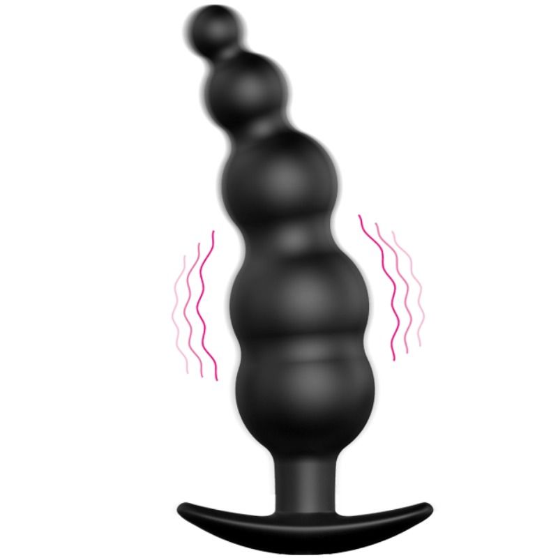 Pretty Love Anal Plug Silicone Extra Stimulation And 12 — Black