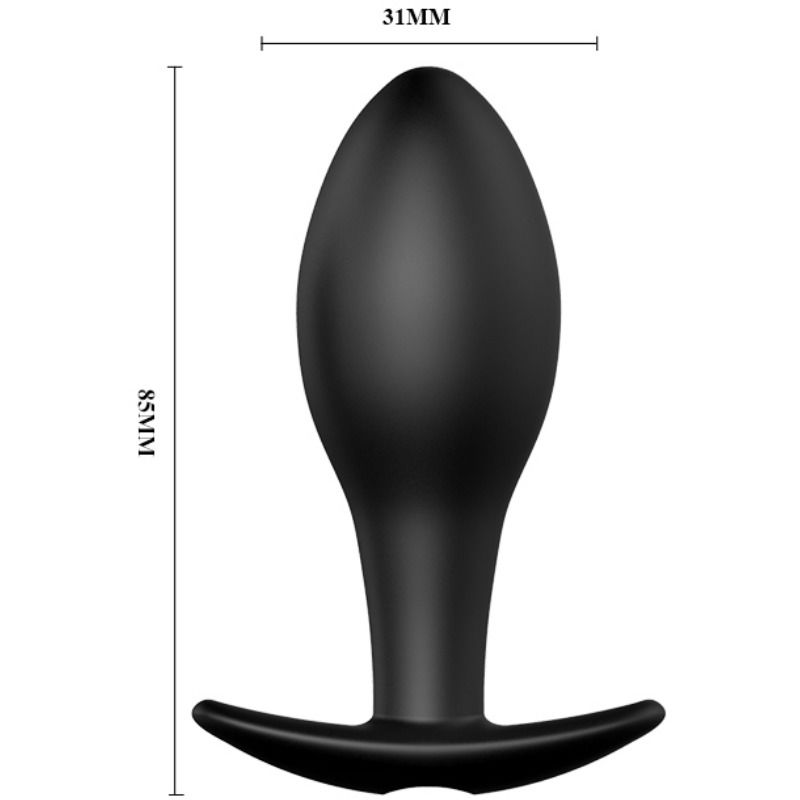 Pretty Love Anal Plug - Anchor Form Silicone 12 Vibration — Black