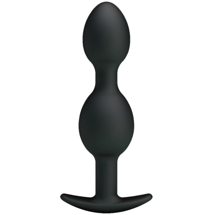 Pretty Love Silicone Anal Balls 12.5 CM Black — Black
