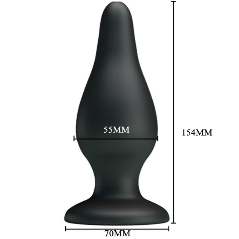 Pretty Love Ergonomic Silicone - Plug 15.4 CM — Black