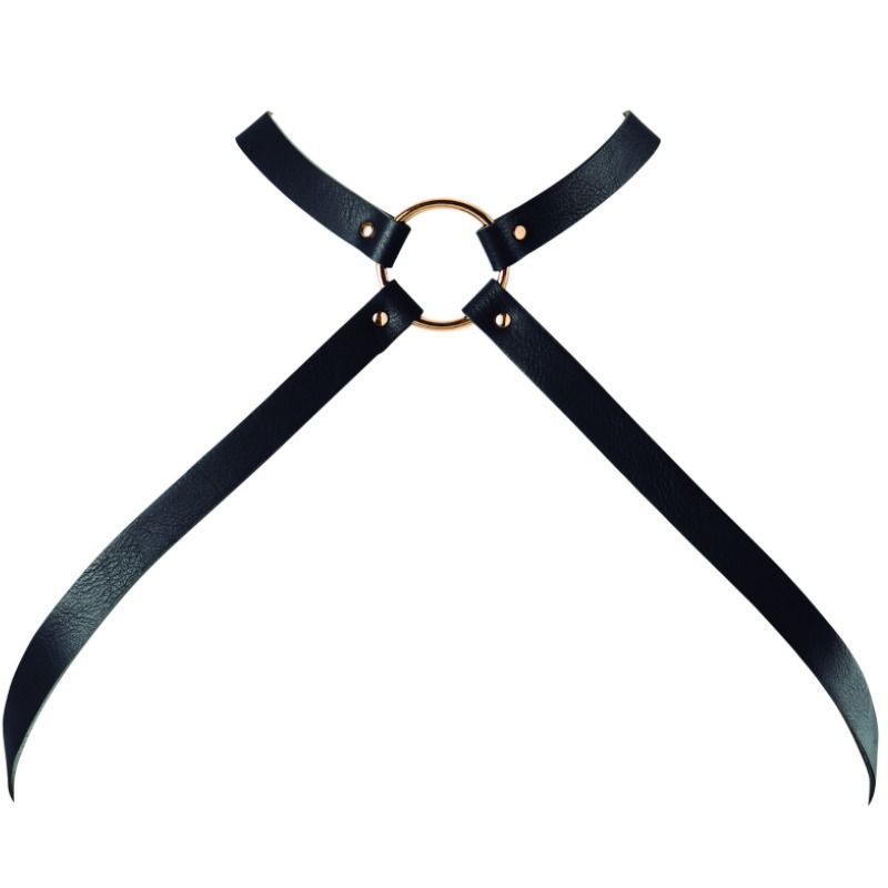 Bijoux Indiscrets - Maze Crossed Chest Harness Black