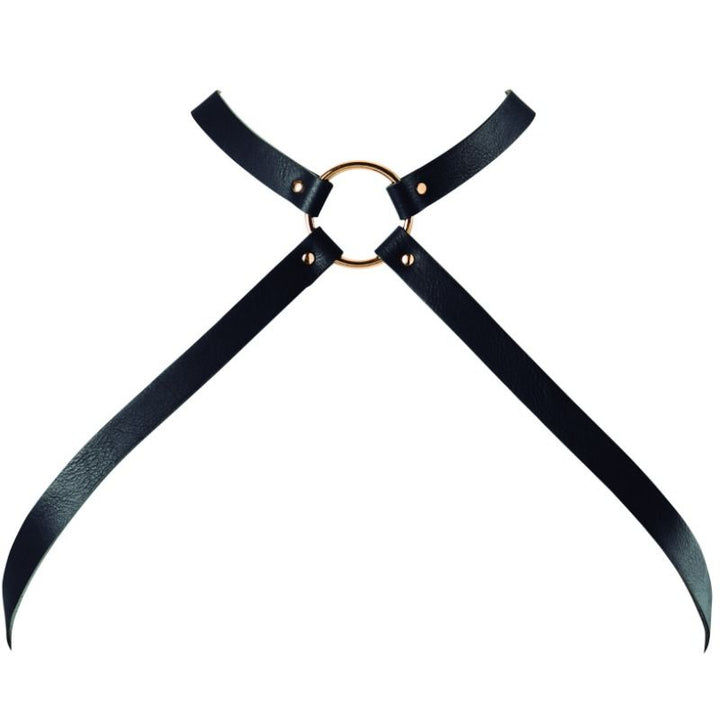 Bijoux Indiscrets - Maze Crossed Chest Harness Black