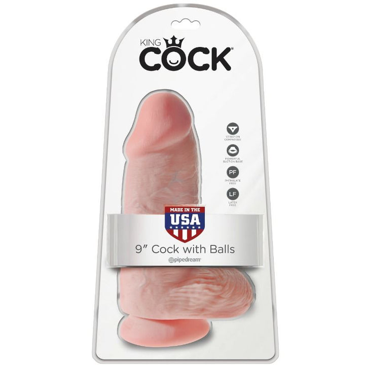 King Cock Realistic Penis Chubby 23 CM — Skin