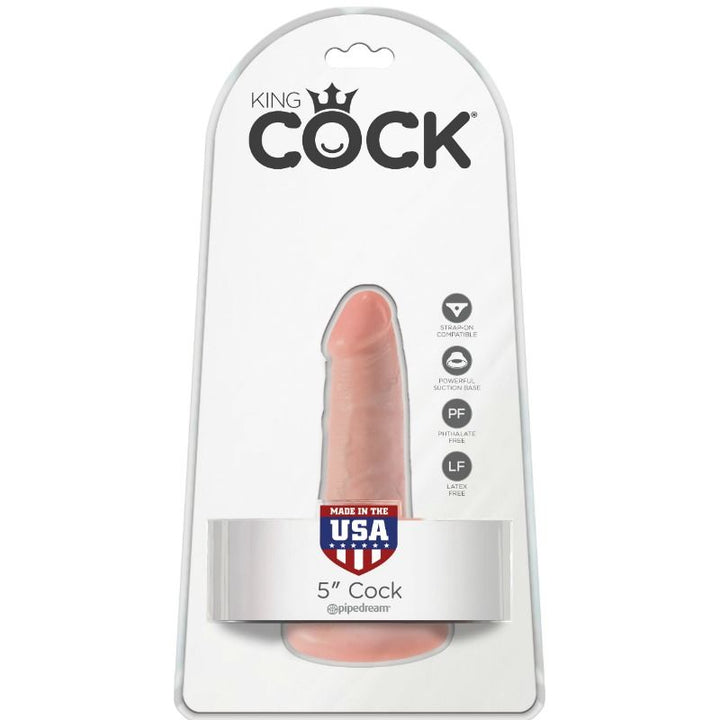 King Cock Dildo With Balls 14 CM Flesh — Skin