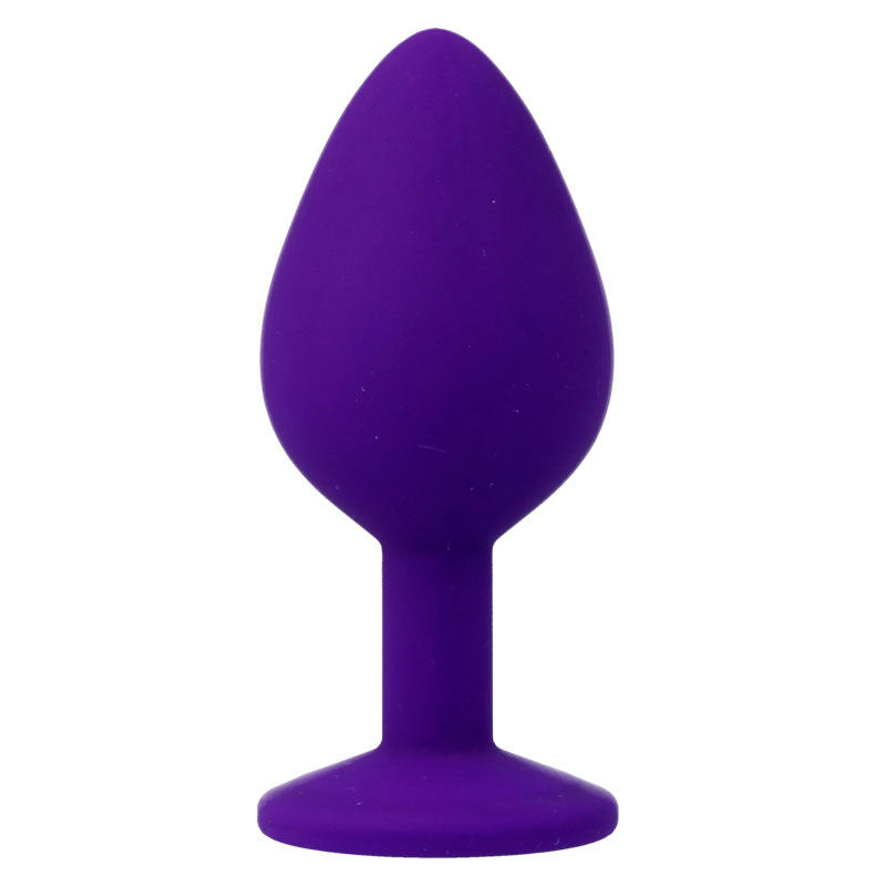 Intense Shelki M Anal Plug Lilac — Purple silicone