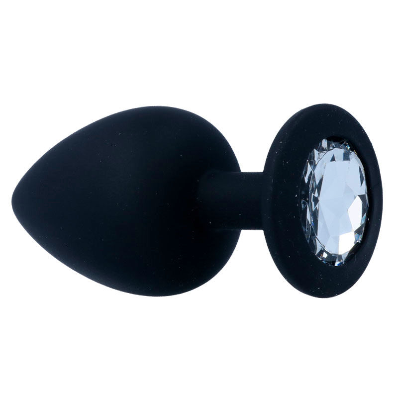 Intense Shelki L Anal Plug — Black silicone