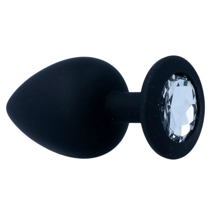 Intense Shelki L Anal Plug — Black silicone
