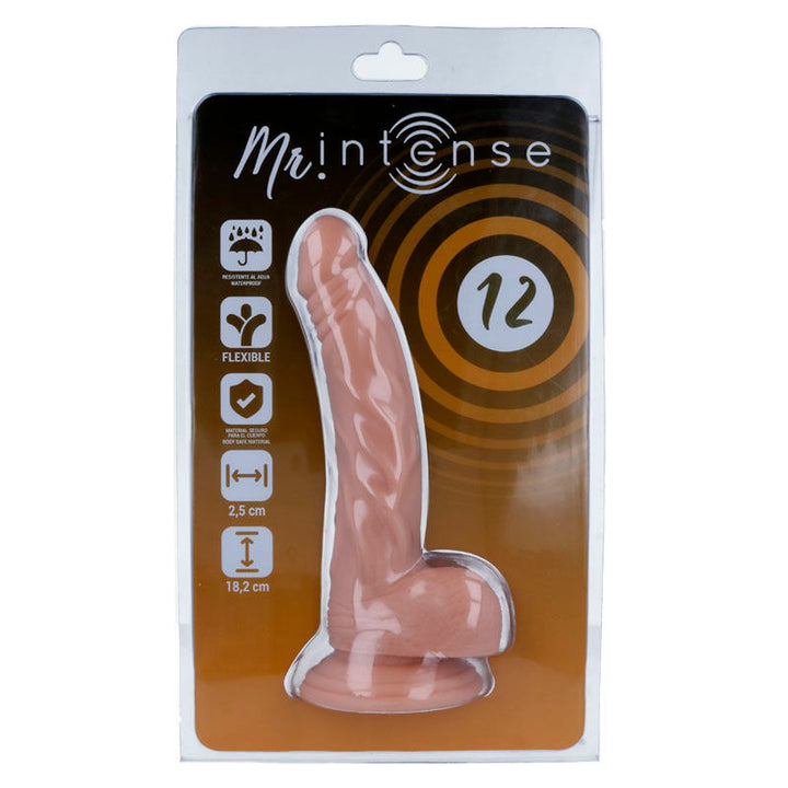 Mr Intense 12 Realistic Cock 18.2 CM -O- 2.5 CM — Skin
